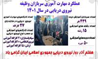 سربازان وظیفه نیروی دریایی جمهوری اسلامی ایران استان مازندران سال1401