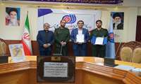 برگزاری آیین انعقاد تفاهم نامه همکاری اداره کل آموزش فنی و حرفه ای استان و حوزه شهید بهشتی بسیج ادارات استان گلستان 
